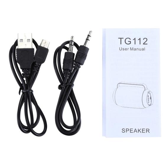 T&G TG112 Portable Bluetooth Speaker Triangle Blue