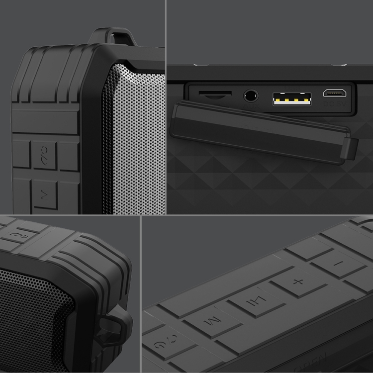 M3 Wireless Bluetooth Speakers Waterproof Portable Outdoor Loudspeaker Mini Box Speaker (Black)